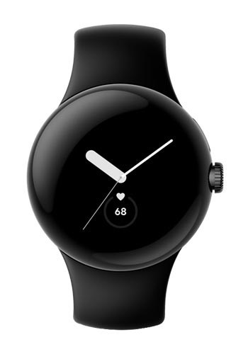 Google Pixel Watch AMOLED 41 mm Digital Touchscreen Black Wi-Fi GPS (satellite)