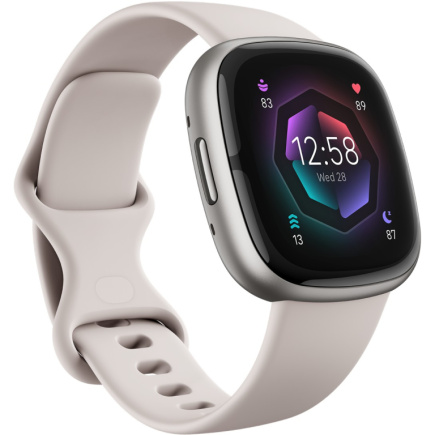 Fitbit Sense 2 lunar Valge