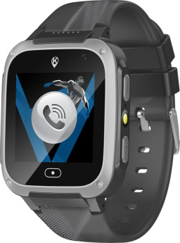 KiDiZ Basic black smartwatch for children