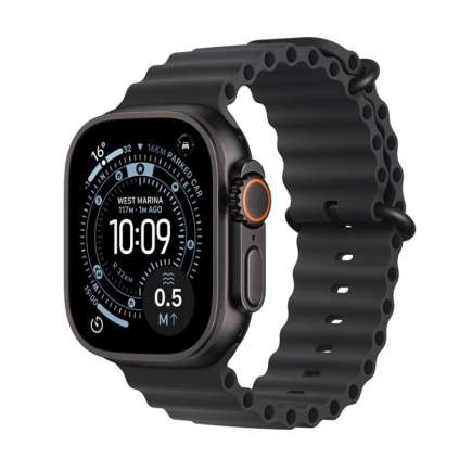 Apple Watch Ultra 3, 49 mm, Ocean Band, must titaan / must - Nutikell / MF0J4ET/A