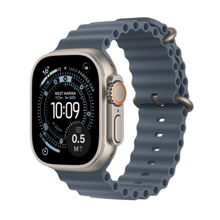 Apple Watch Ultra 3, 49 mm, Ocean Band, titaan / sinine - Nutikell / MEWH4ET/A