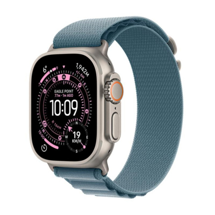 Apple Watch Ultra 3, 49 mm, Alpine Loop, Medium, titaan / helesinine - Nutikell / MEWM4ET/A