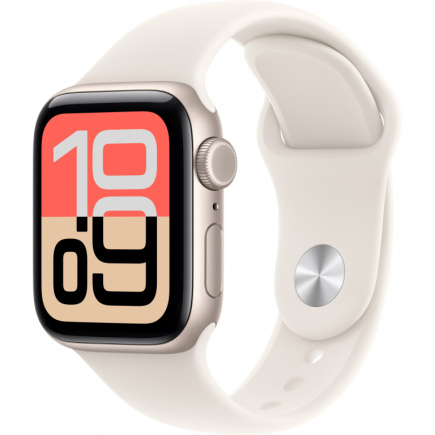 Apple Watch SE 3 Aluminium Cellular 40mm Polarstern (Sportarmband polarstern) S/M