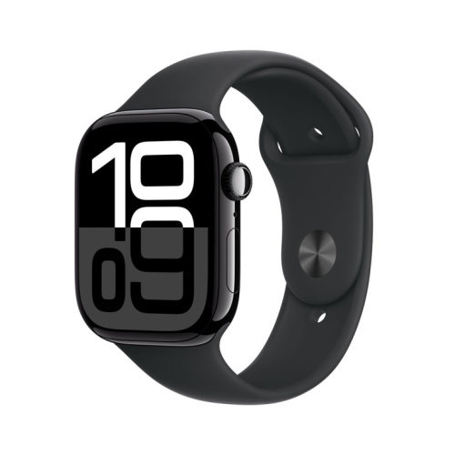 Apple Watch Series 10 GPS 46mm Jet Must Aluminium Case with Must Sport Band - M/L