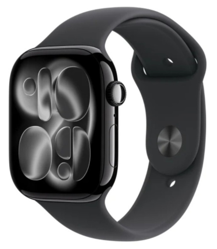 Apple Watch Series 11 GPS 46mm Jet Must Aluminium Case with Must Sport Band - S/M