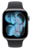 Apple Watch Series 11 GPS 42mm Space Grey Aluminium Case with Must Sport Band - M/L