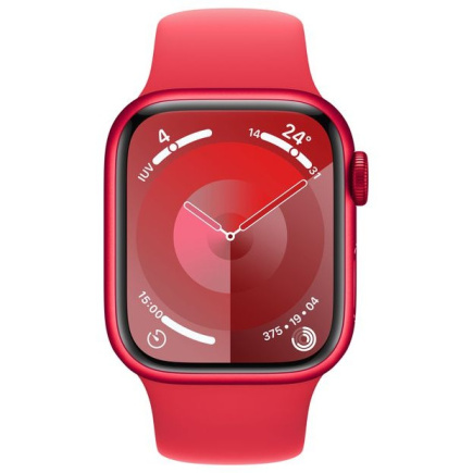 Apple Watch S9 Aluminium Cellular 41mm Rot (Sportarmband rot) S/M NEW