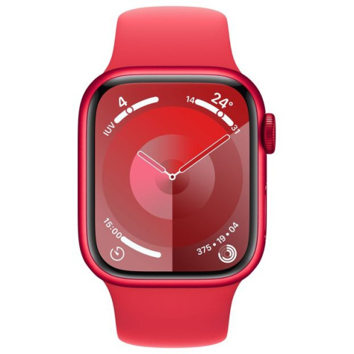 Apple Watch S9 Aluminium Cellular 41mm Rot (Sportarmband rot) S/M NEW