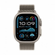 Apple Watch Ultra 2 GPS + Cellular 49 mm Natural Titanium Case with Natural Titanium Milanese Loop - M