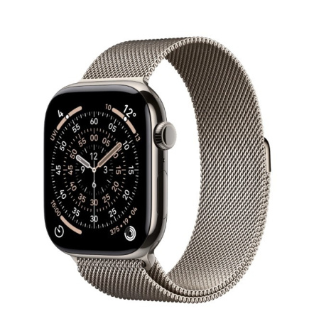 Apple Apple Watch Series 11 GPS + Cellular 42mm Natural Titanium Case with Natural Milanese Loop