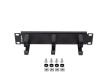Lanberg Cable organizer 10 inches with 3 metal holders TYPE B black