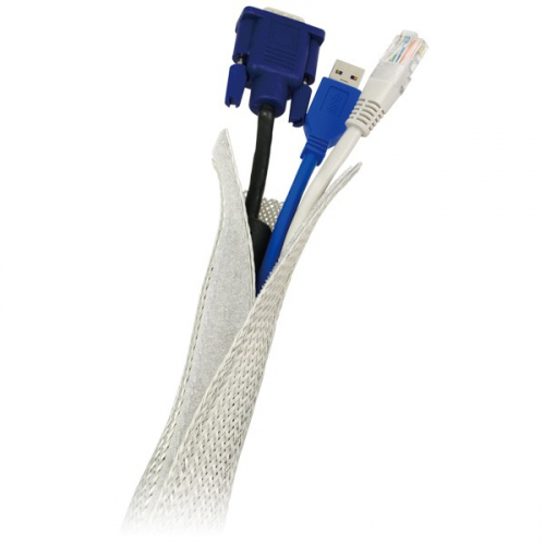 LogiLink Flexible cable organizer, gray