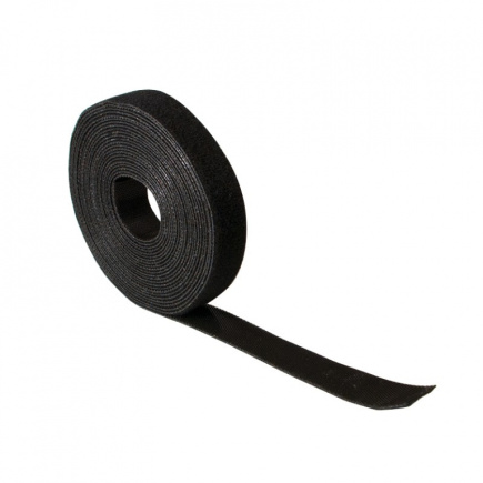 LogiLink Cable Strap, Velcro Tape, 10m, Black
