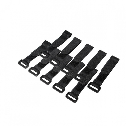 LogiLink Cable Organizer, Velcro, 15cm, 10pcs black