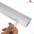 Maclean Cable shielding strip 1.5m 43 * 23 MM white MTCV-575 with tape