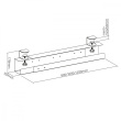 Maclean Under-desk cable organizer MC-333