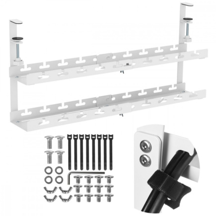Maclean Under-desk cable organizer, MC-102W