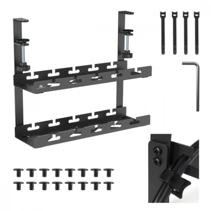 Maclean Under desk cable organizer, MC-104 B