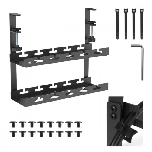Maclean Under desk cable organizer, MC-104 B