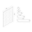 Maclean Wooden board organizer MC-131 WD