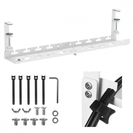 Maclean Under-desk cable organizer MC-103W
