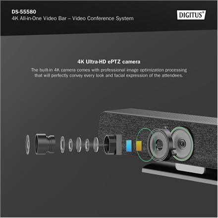 Digitus | 4K All-in-One Video Bar Pro – Video Conference System | DS-55580