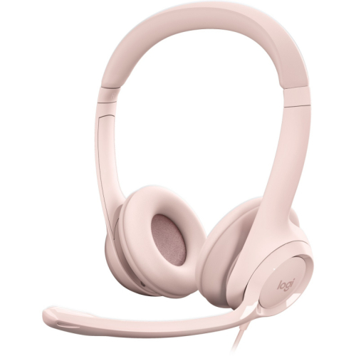 LOGITECH H390 Headset on-ear wired USB-A rose 341950