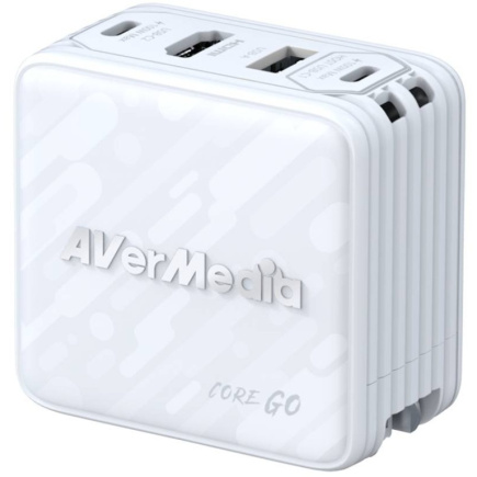 AVerMedia Ladedock. Core GO (GC313) Valge. 100W GaN. HDMI