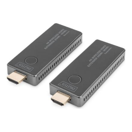 Digitus 4K Wireless Video Extender, 30 m (HDMI - HDMI) | DS-55323 | Black/Silver
