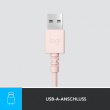 LOGITECH H390 Kõrvaklapid mikrofoniga on-ear wired USB-A rose 341950