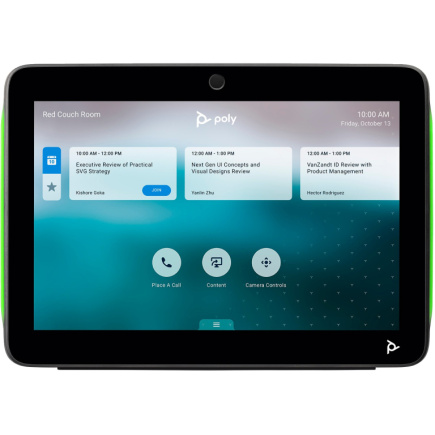 HP TC10 - Black Stand-alone 25.4cm 10Zoll room scheduler touch control for use with Poly G7500 Studio X family ZRoW 875K5AA