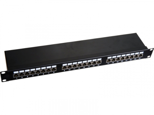 Q-LANTEC Patchpanel STP cat.6 19-inch 1U 24xRJ45 LSA