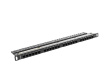 Lanberg Patch Panel 24 Port 0.5U Cat.6 black
