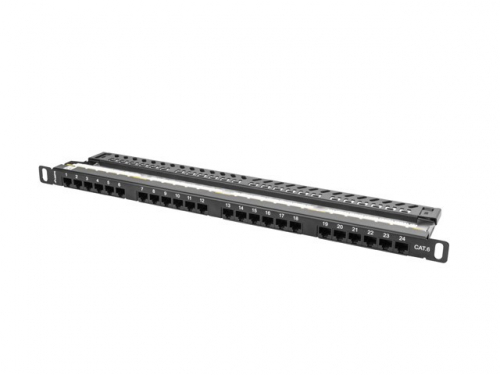 Lanberg Patch Panel 24 Port 0.5U Cat.6 black