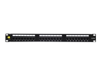 NETRACK 104-08 Netrack patch panel 19 24-ports cat. 6 UTP, with shelf