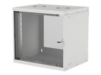 INTELLINET 19inch Wallmount Cabinet 9U Flatpack 487 x 540 x 400 Flatpack grey IP20-Rated Housing