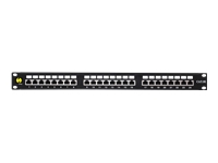 NETRACK 104-03 Netrack patch panel 19 24-ports cat. 5e FTP, with shelf