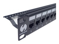 NETRACK 104-20 Netrack patch panel keystone 19 24-ports, UTP, with shelf