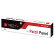 Techly Patch panel 1U UTP 16xR J45 Cat.5e, black