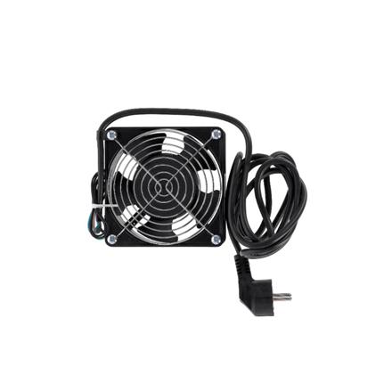 SOMI Networks | Single Fan Unit for wall mount cabinets | VENT-1C | Black | Airflow 450m3 /h; Cable Schuko 1.8 m VENT-1C