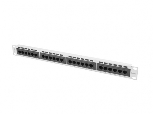 Lanberg Patch Panel 24 Port 1U Cat.5E gray