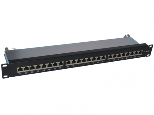 Alantec PK040 Patch panel STP cat.6A 24 ports LSA 1U 19