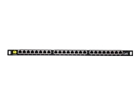 NETRACK 104-13 Netrack patch panel 19 24-ports cat. 6 FTP, 0,5U, with shelf