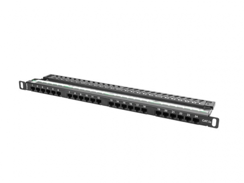 Lanberg Patch Panel 24 Port 0.5U Cat.5E black