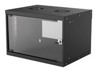 INTELLINET 19inch Wallmount Cabinet 6U Flatpack 353 x 540 x 400 Flatpack black IP20-Rated Housing