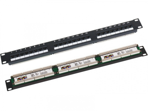 Q-LANTEC Patchpanel UTP cat.6 19-inch 1U 24xRJ45 LSA