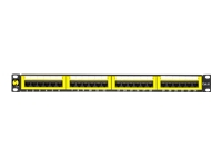 NETRACK 104-06 Netrack patch panel 19 24-ports cat. 6 UTP, with shelf