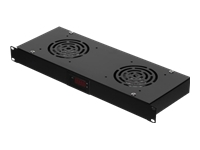 NETRACK 100-005-001-020 Netrack rack-mounted fans 19 2F with cable and thermostat, black