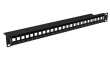 Lanberg Patch Panel 24 ports 1U 19 inch blank black to keystone modules