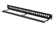 Lanberg Patch Panel 24 ports 1U 19 inch blank black to keystone modules